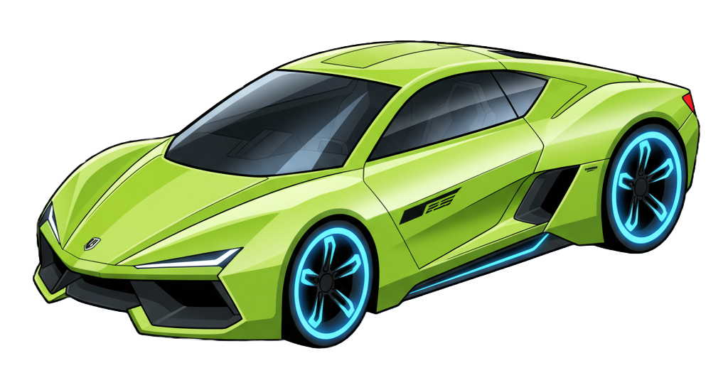 Futuristic concept car